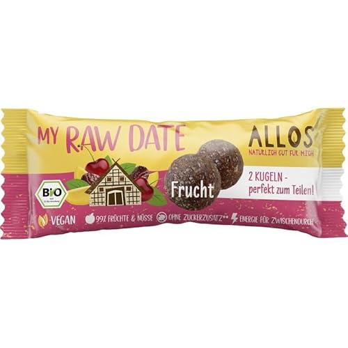 ALLOS My Raw Date, Bio Fruchtkugeln, Frucht, 32g (1er Pack) von Allos