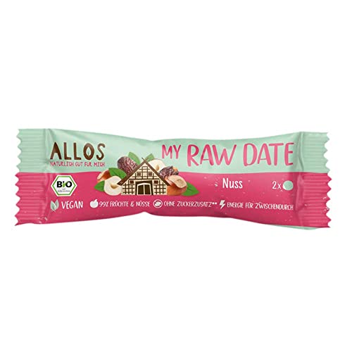 ALLOS My Raw Date, Bio Fruchtkugeln, Typ Nuss, 32g (2er Pack) von ALLOS