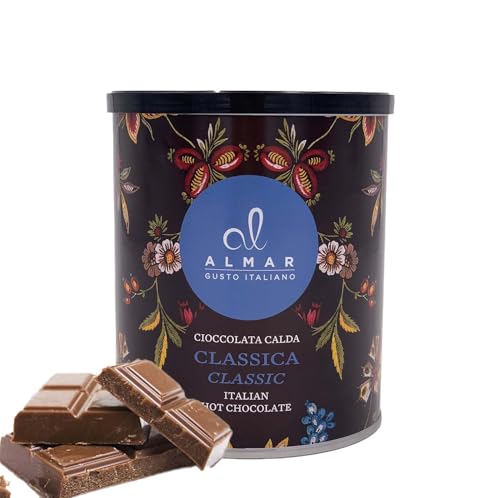 Almar Cortina heiße Schokolade, Dose heiße Schokoladenmischung, glutenfreie heiße Schokolade, Laktose, Konservierungsstoffe, 100% hergestellt in Italien, klassischer Geschmack – 360 g Dose Almar Cortina heiße Schokolade, Dose heiße Schokoladenmischung, glutenfreie heiße Schokolade, Laktose, Konservierungsstoffe, 100% hergestellt in Italien, klassischer Geschmack – 360 g Dose von ALMAR GUSTO ITALIANO