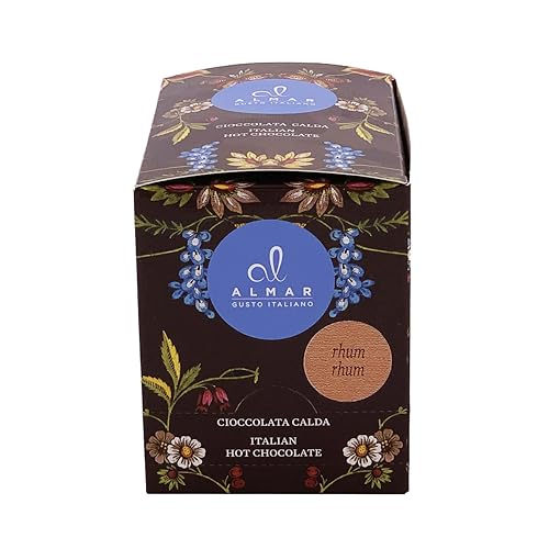 Almar Hot Chocolate Bags Heiße Schokoladenmischung ohne Gluten, Laktose, Konservierungsstoffe, 100% hergestellt in Italien, 15 Beutel à 30 g – 22 GESCHMACKSRICHTUNGEN – RHUM Almar Hot Chocolate Bags Heiße Schokoladenmischung ohne Gluten, Laktose, Konservierungsstoffe, 100% hergestellt in Italien, 15 Beutel à 30 g – 22 GESCHMACKSRICHTUNGEN – RHUM von ALMAR GUSTO ITALIANO