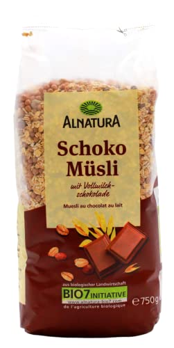 Alnatura Bio Schoko Müsli mit Vollmilchschokolade, 8er Pack (8 x 750g) von Alnatura