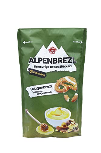 Alpenbrezl Honig-Senf, Brezel Snack Honey Mustard, 27er Pack (27 x 85 g) von ALPENBREZL knusprige Brezn Stückerl