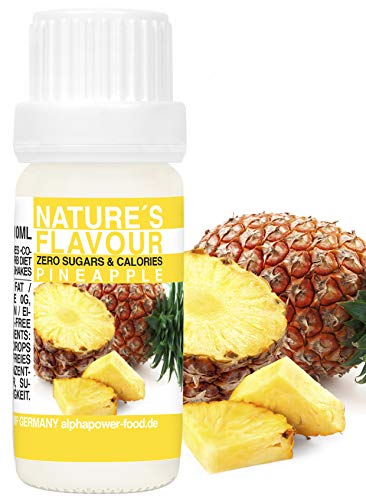 Flavour Drops ANANAS, Flavdrops I 100% natürliches Lebensmittel Aroma I Geschmackstropfen ohne Kalorien & Zucker I Backaromen, Geschmack für Wasser, Quark von ALPHAPOWER FOOD