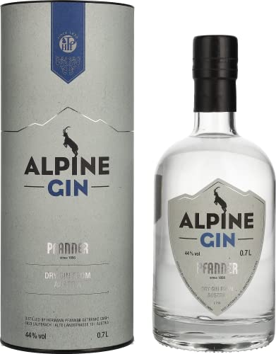 Alpine Pfanner Dry Gin 44% Volume 0,7l in Geschenkbox von Jlwiy