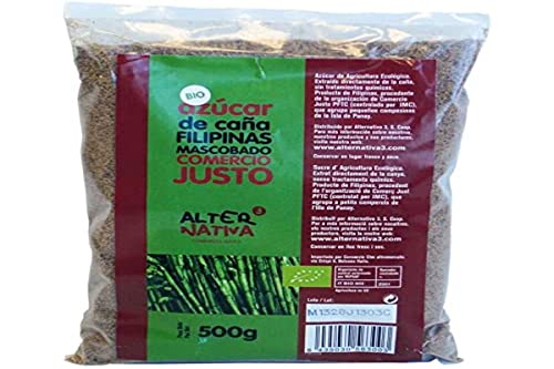 Vollrohrzucker Mascobado, Bio & Fairtrade, 500g Packung von ALTERNATIVA