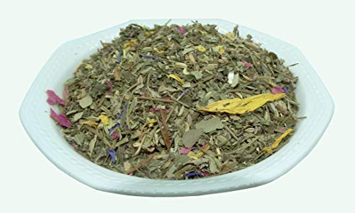 AMA-Feinkost Bergkräutertee aus natürlichen Kräutern ohne Zusätze Basischer Kräutertee frischer Genuss mit vollem Geschmack 250g von AMA-Feinkost
