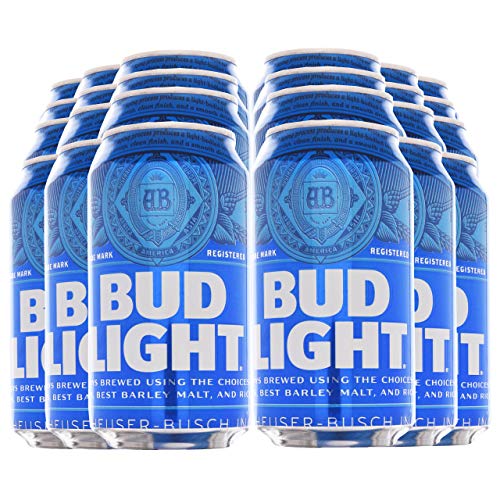 BUD LIGHT® - Dosenbier 24 x 355ml amerikanisches Bier, American Beer | Das NO.1 aus den USA als Original Importware, inkl. 6,00 € DPG Pfand von AMERICANFOOD4U