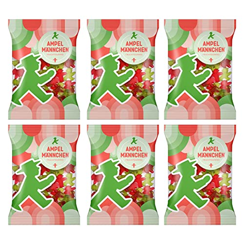6er Pack Ampelmann Ampelmännchen Fruchtgummis 6 x 200 g 6er Pack Ampelmann Ampelmännchen Fruchtgummis 6 x 200 g von AMPELMANN