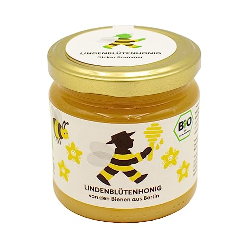 Dicker Brummer | Bio Lindenblütenhonig aus Berlin | 250g | Aromatisch von AMPELMANN