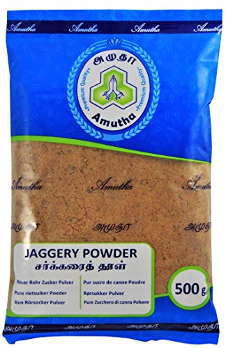 Amutha Jaggery Powder, Natur Rohr Zucker gemahlen 500g von AMUTHA