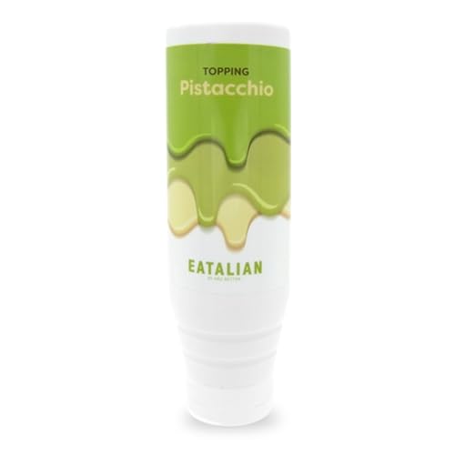 EATALIAN by AMZ BETTER Topping mit Pistaziengeschmack, Süße Proteincreme im Squeezer 500 gr, Made in Italy, Pistaziensauce Ideal zum Dekorieren von Eis, Desserts und Dubai Chocolate von AMZ BETTER
