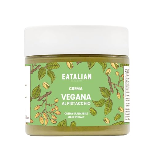 EATALIAN by AMZ BETTER Vegane Pistaziencreme, Köstliche streichfähige Vegane Creme, Ideal auf Brot, Perfekt mit Eis, Zum Dekorieren von Kuchen und für Dubai Chocolate, 200g Made in Italy EATALIAN by AMZ BETTER Vegane Pistaziencreme, Köstliche streichfähige Vegane Creme, Ideal auf Brot, Perfekt mit Eis, Zum Dekorieren von Kuchen und für Dubai Chocolate, 200g Made in Italy von AMZ BETTER