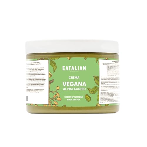 EATALIAN by AMZ BETTER Vegan Pistachio Cream, Köstlicher veganer Aufstrich mit einzigartiger Süße, Ideal auf Brot, Perfekt mit Eis, Als Kuchenbelag, 500g Made in Italy. EATALIAN by AMZ BETTER Vegan Pistachio Cream, Köstlicher veganer Aufstrich mit einzigartiger Süße, Ideal auf Brot, Perfekt mit Eis, Als Kuchenbelag, 500g Made in Italy. von AMZ BETTER