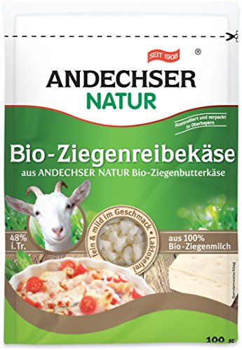 Käse Reiben 48% MG 100 g Bio-Anker von ANDECHSER