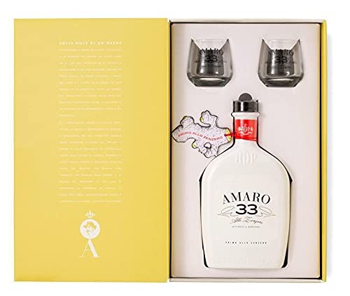 ANDREA DA PONTE AMARO 33 - 50 CL GESCHENKBOX MIT ZWEI GLÄSERN von ANDREA DA PONTE