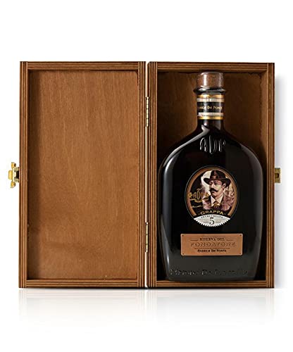 GRAPPA BER 5 JAHRE ALT, RESERVE DES GRNDERS 50 CL IN HOLZKISTE von Andrea da Ponte