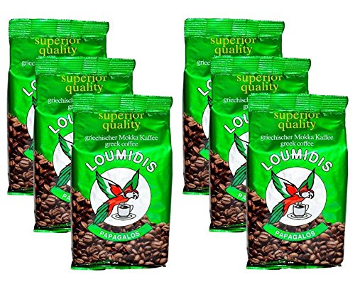 6x 200 g griechischer Mokka Kaffee Loumidis Mocca Cafe Spar Paket 1,2 kg aus Griechenland + Probiersachet 10 ml Olivenöl aus Kreta 6x 200 g griechischer Mokka Kaffee Loumidis Mocca Cafe Spar Paket 1,2 kg aus Griechenland + Probiersachet 10 ml Olivenöl aus Kreta von ANICEMOON