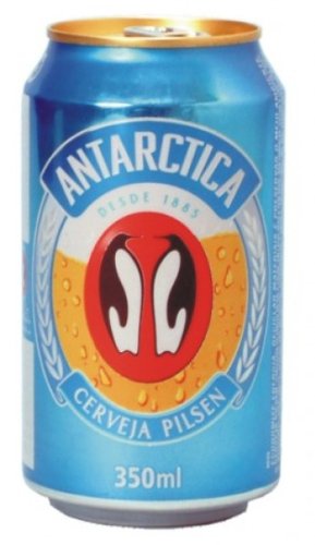 Leichteres brasilianisches Bier, Antarctica,4,9% vol., Dose 350ml. von ANTARCTICA