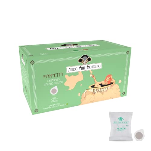 Antico Caffè Novecento® | 25 kompatible ESE44-Pods | Würziger Geschmack Kaffee | Kompatible Kaffeepads | Fiammetta-Mischung von ANTICO CAFFE' NOVECENTO