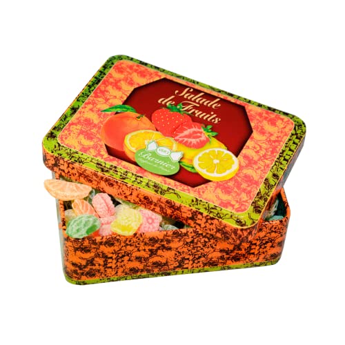 Barnier | Fruchtmischung Bonbons | Bonbons mit Zitronen-, Erdbeer- und Orangengeschmack | Behälter mit Tutti-Frutti-Bonbons | Fruchtbonbons - 150 Gramm. Barnier | Fruchtmischung Bonbons | Bonbons mit Zitronen-, Erdbeer- und Orangengeschmack | Behälter mit Tutti-Frutti-Bonbons | Fruchtbonbons - 150 Gramm. von ANTICO CAFFE' NOVECENTO