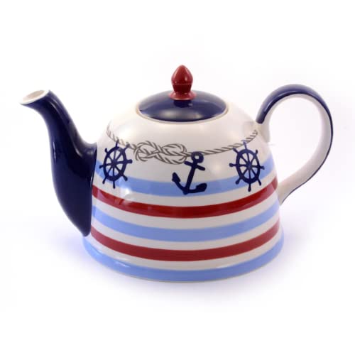 ChaCult | Silje Teekanne | Dekorierte Teekanne aus Keramik | Große Teekanne 1,9 Liter | Fassungsvermögen Teekanne für 8 Tassen von ANTICO CAFFE' NOVECENTO