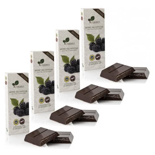 Ciokarrua | Modica Schokolade IGP More Wild Glutenfrei | Modica Rohschokolade | Laktosefreier Schokoriegel | Schokolade in Tafeln - 4 x 100 Gr von ANTICO CAFFE' NOVECENTO