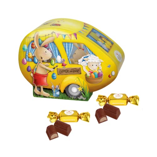 Confiserie Heidel | Ostern Wohnwagen Dose | Mit Sahne gefüllte Milchschokolade - 122 Gr | Assortierte Pralinen Milchschokolade | Pralinenschachteln verschenken Confiserie Heidel | Ostern Wohnwagen Dose | Mit Sahne gefüllte Milchschokolade - 122 Gr | Assortierte Pralinen Milchschokolade | Pralinenschachteln verschenken von ANTICO CAFFE' NOVECENTO