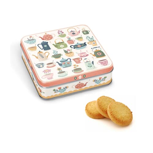 DV France | Tassen und Teekannen aus Metallblech | Reine Butter und Fior di Sale-Kekse - 1 x 130 Gr | Gesalzene Butterplätzchen | Galettes Fior di Sale DV France | Tassen und Teekannen aus Metallblech | Reine Butter und Fior di Sale-Kekse - 1 x 130 Gr | Gesalzene Butterplätzchen | Galettes Fior di Sale von ANTICO CAFFE' NOVECENTO