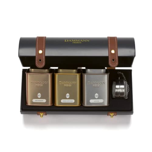 Dammann Frères® | Wunderbare Schachtel | Cofanetto Tè Assortiti + Infusore | Scatola Regalo Tè in Foglia 3 Sapori | Tè Neri e Verde Sfusi Lattine - 90 Gr | Cofanetto Regalo Tee Dammann Frères® | Wunderbare Schachtel | Cofanetto Tè Assortiti + Infusore | Scatola Regalo Tè in Foglia 3 Sapori | Tè Neri e Verde Sfusi Lattine - 90 Gr | Cofanetto Regalo Tee von ANTICO CAFFE' NOVECENTO