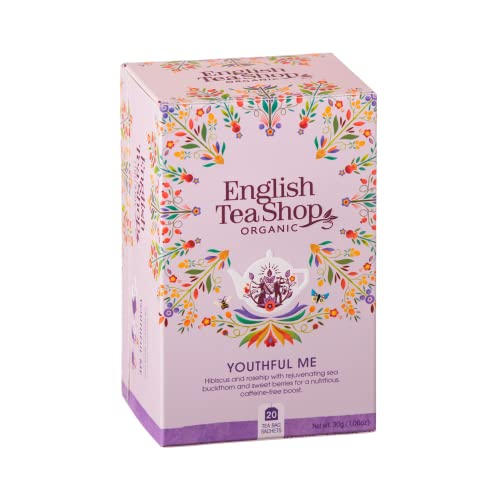 English Tea Shop® | Youth Herbal Tea Pack 20 Filter | Hibiskus, Heckenrose, Erdbeeraufguss | Fruchtige Bio-Infusion - (30 Gr) von ANTICO CAFFE' NOVECENTO