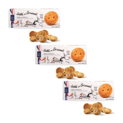 Filet Bleu | 3 Keksdosen mit Karamellbonbons | Shortbread Karamell gesalzene Butter | Sablé Französische Kekse 3 Packungen - 375 Gr. | 36 Shortbread mit gesalzener Butter Filet Bleu | 3 Keksdosen mit Karamellbonbons | Shortbread Karamell gesalzene Butter | Sablé Französische Kekse 3 Packungen - 375 Gr. | 36 Shortbread mit gesalzener Butter von ANTICO CAFFE' NOVECENTO