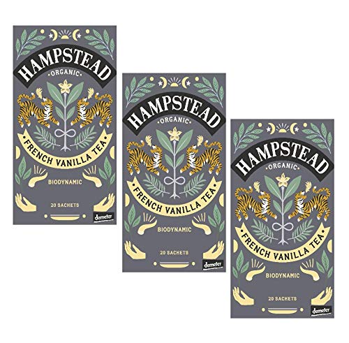 Hampstead Tea | Tè Nero Biologico e Biodinamico Vaniglia | 60 Bustine di Tè (120 Grammi) | Tè Vaniglia Nero von ANTICO CAFFE' NOVECENTO