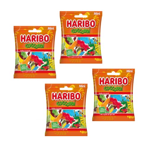 Hari-bo® | Piccoli Coccodrilli | Caramelle Gommose Frutta | Sacchetti Caramelle Coccodrilli Mini - 4 x 100 Gr von ANTICO CAFFE' NOVECENTO
