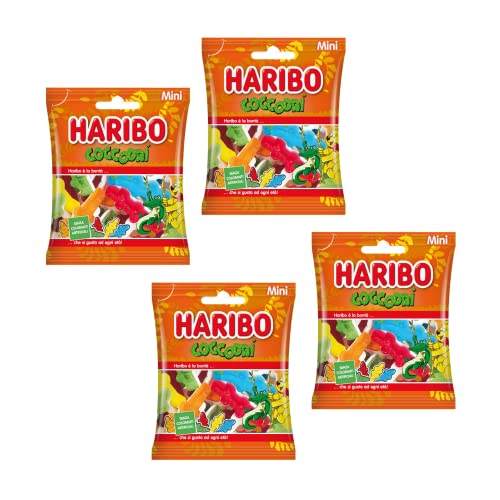 Hari-bo® | Piccoli Coccodrilli | Caramelle Gommose Frutta | Sacchetti Caramelle Coccodrilli Mini - 4 x 100 Gr von ANTICO CAFFE' NOVECENTO