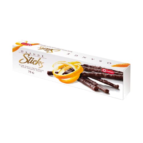 Karletti | Orange Schokoladensticks | Kleine Sticks mit dunkler Schokolade und Orange | Orangensticks - 1 x 75 Gr von ANTICO CAFFE' NOVECENTO