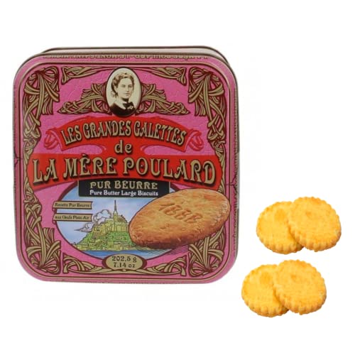 La bloße Poularde 1888 | Reine gesalzene Butter und Karamellkekse | Dose französische Butterkekse | Butter-Karamell-Shortbread - 202,5 Gr | Geschenkkeksdosen von ANTICO CAFFE' NOVECENTO