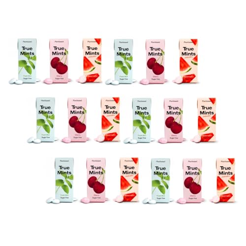 True® Mints | Zuckerfreie Wassermelonenbonbons | Bonbons mit Minzgeschmack | Schachtel mit Pastillen mit Kirschgeschmack - 18 x 13 Gr von ANTICO CAFFE' NOVECENTO