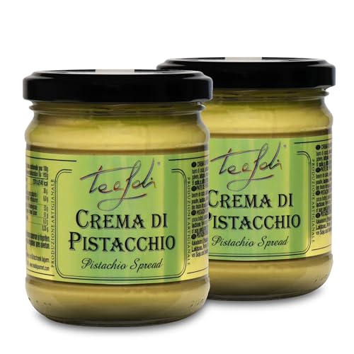 "Italienische Pistaziencreme 2er Vorteilspack mit 15% Pistazien, perfekt für Dubai Schokolade, ohne Palmöl, 2x 220 g von ANTICO PASTIFICIO TEALDI