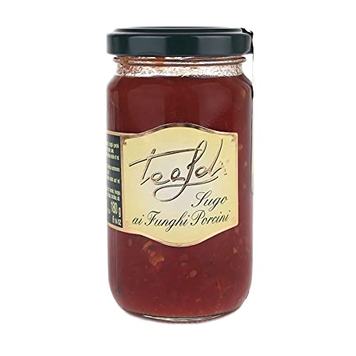 Tealdi, Steinpilz Sauce, Tomatensauce mit Steinpilzen, aus Italien, 180 g von ANTICO PASTIFICIO TEALDI