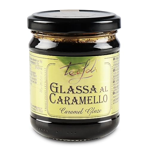 Tealdi Karamellglasur, zum Backen oder Dessert-Toppings, Italienische Karamell-Glasur, 220 g von ANTICO PASTIFICIO TEALDI
