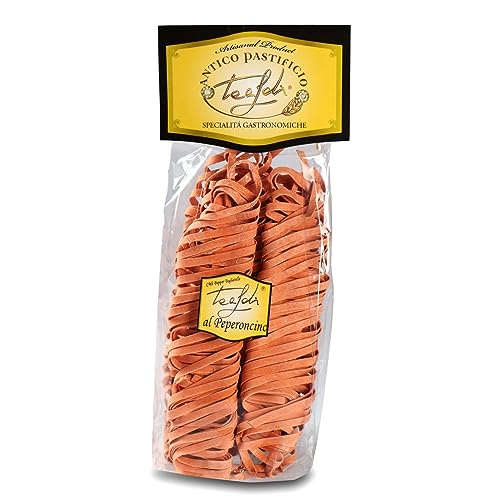 Tealdi Tagliatelle mit Chili, Nudeln mit Chili, italienische Pasta, 250 g von ANTICO PASTIFICIO TEALDI