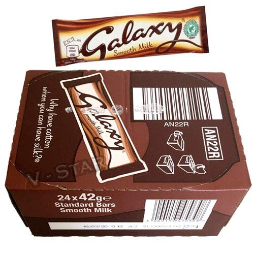 Galaxy Milk Chocolate Bar - Pack of 24 x 42G von Galaxy