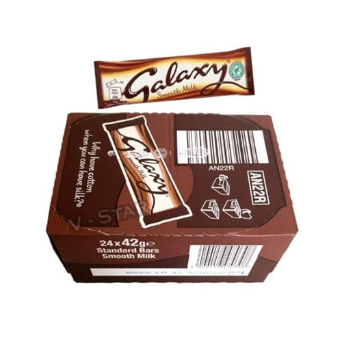 Galaxy Milk Chocolate Bar - Pack of 24 x 42G von Galaxy