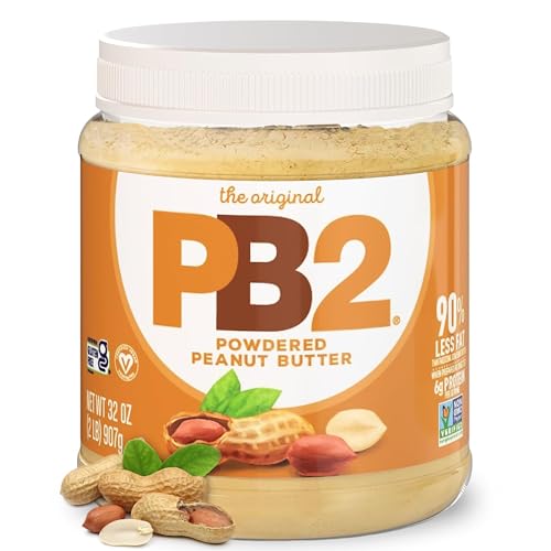 PB2 Original Powdered Peanut Butter - 6g of Protein, 90% Less Fat, Certified Gluten Free, Only 60 Calories per Serving, Perfect for Protein Shakes, Smoothies, and Low-Carb, Keto Diets von PB2