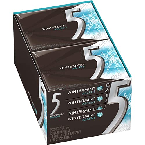 Wrigley's 5 Gum Wintermint Ascent, 10 Pack von 5 GUM