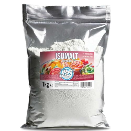 Brotfrei Isomalt Premium 1kg | ideal für selbst gemachte Zuckerdekorationen, Süßigkeiten, Bonbons, Lollys, Candy, Zuckerblasen, Edelsteine, Fenster | für Profis & Hobbybäcker | ohne Zucker, Vegan von AOS