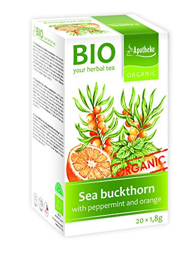 Bio Sanddorntee mit Pfefferminze und Orange, 20 Beutel von Apotheke