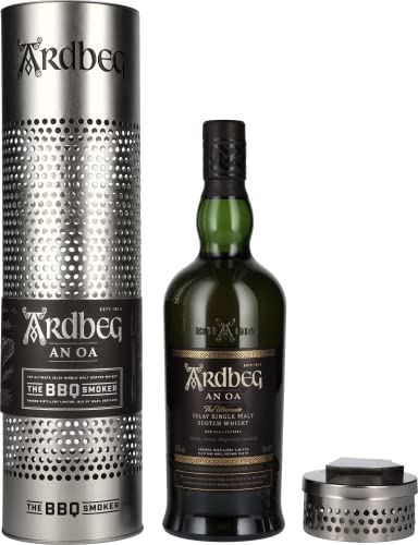 Ardbeg AN OA Islay Single Malt Scotch Whisky 46,6% Volume 0,7l in Geschenkbox mit BBQ Smoker Whisky von Ardbeg