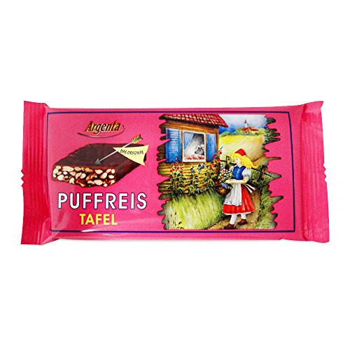 3er Pack Argenta Puffreistafel Knusperrette 3 x 60 g) mit Puffreis und Zartbitterschokolade umhüllt von ARGENTA