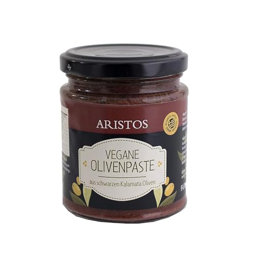 ARISTOS Olivencreme aus Kalamata Oliven | Oliven Pesto vegan und vegetarisch, Tapenade geeignet als Brotaufstrich, verschiedene Verwendungszwecke für die Ernährung, Olivencreme aus Griechenland von ARISTOS